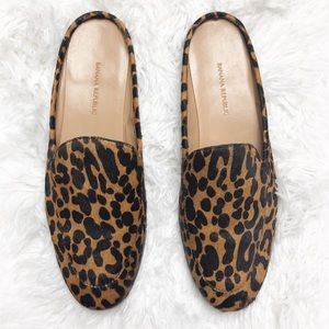 Banana Republic Leopard Print Slip On Loafers